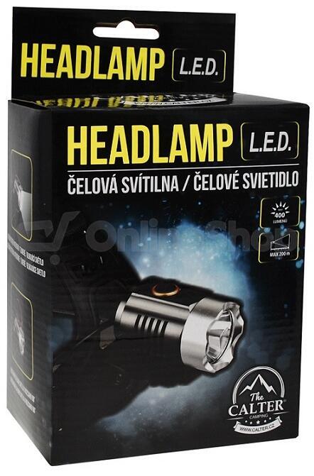 Čelovka CALTER® PROFI nabíjecí, 5W-CREE, 400lum