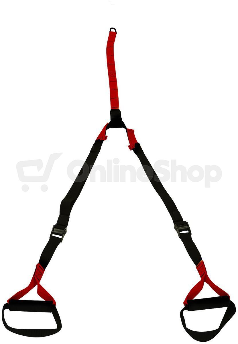 Závěsný posilovací systém LIFEFIT® TRAINER nastavitelný, červený