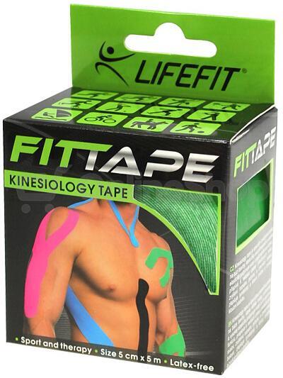 Tejpa LIFEFIT Kinesion 5cm x 5m, zelená