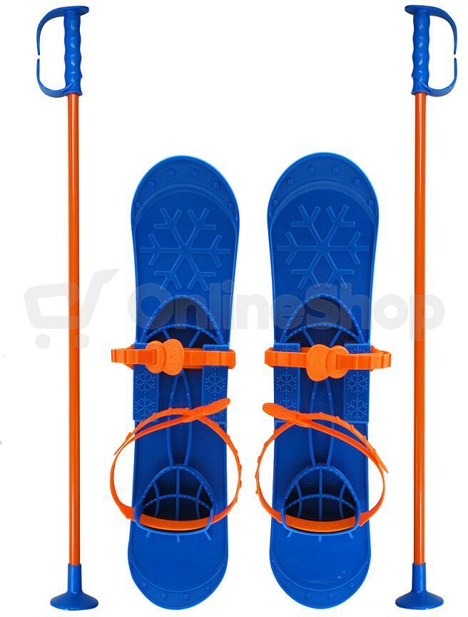 Lyže dětské Sulov BIG FOOT 42 cm, modré
