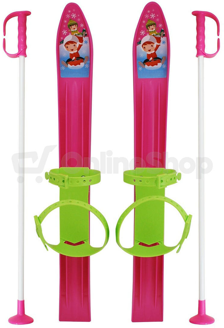 Lyže dětské SULOV® 60cm, růžové