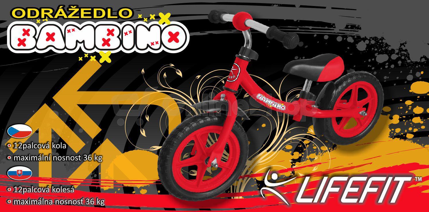 Odrážedlo LIFEFIT® BAMBINO 12", červené