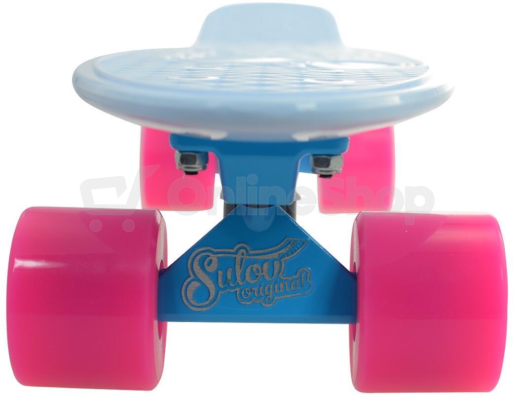 Penny board 22" SULOV® NEON SPEEDWAY bílo-růžový