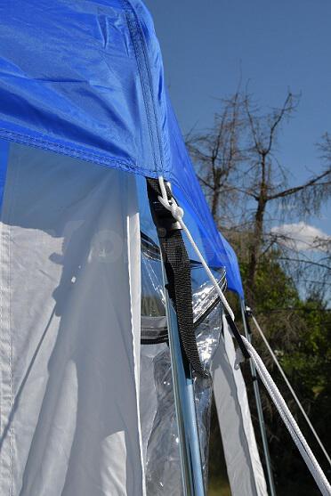 Zastřešení bazénu Rulyt do průměru 3,66 m, modro-bílé
