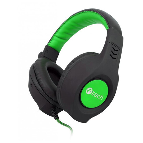 Hern sluchtka C-TECH Nemesis V2 (GHS-14G), casual gaming, erno-zelen