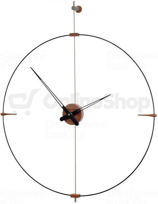 Designové nástěnné hodiny Nomon Bilbao Graphite Small 92cm