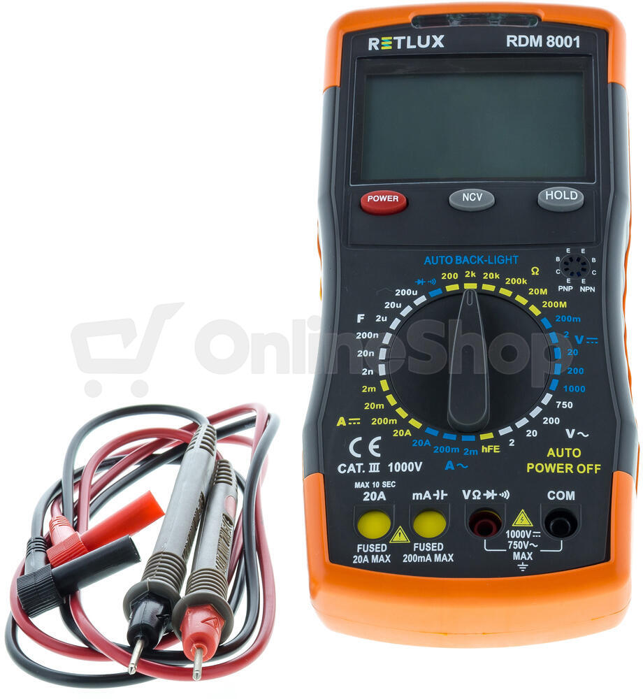 Digitální multimetr PROFI RETLUX RDM 8001