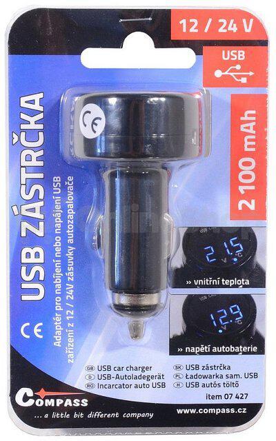 Adaptér COMPASS 07427 USB 12V/24V
