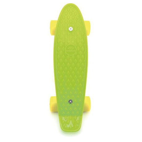 Teddies Skateboard - pennyboard 43cm, nosnost 60kg kovov osy, zelen, lut kola (foto 2)