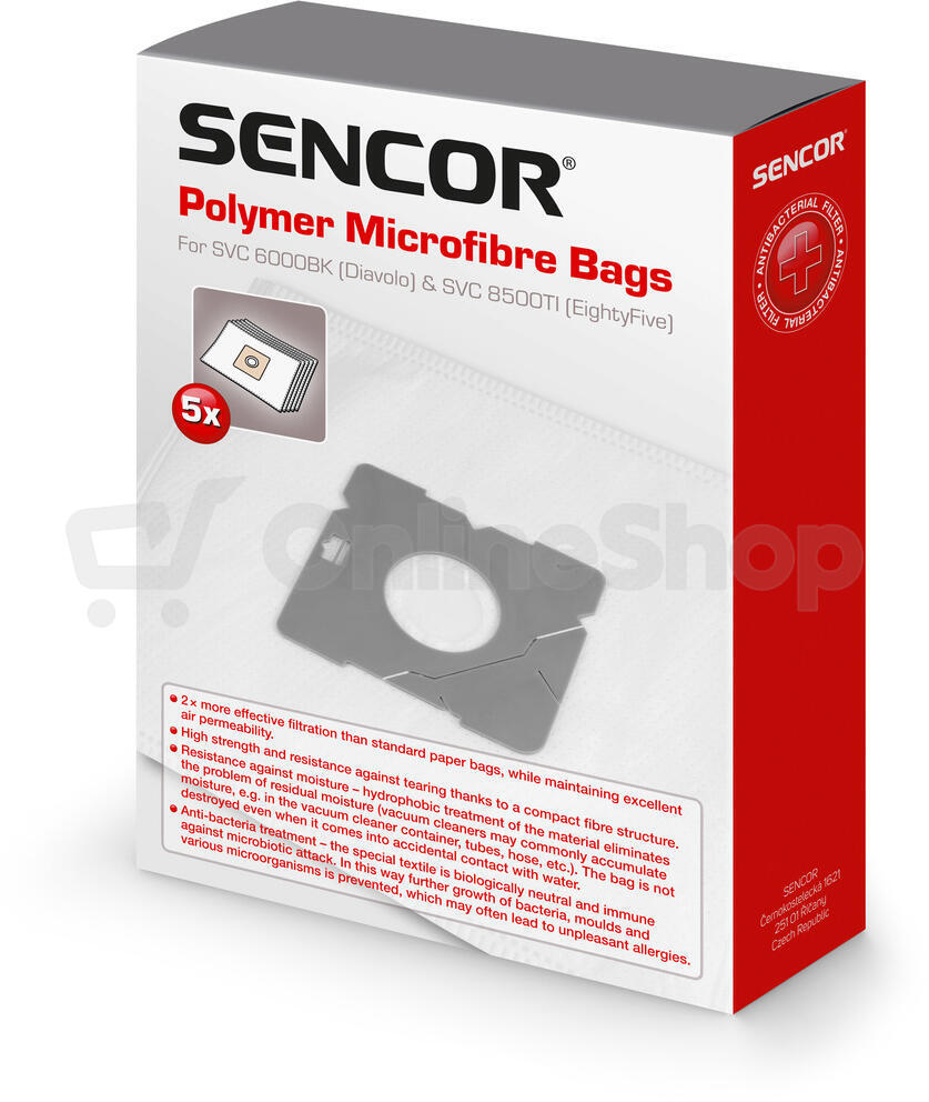 Sáčky do vysavače Sencor SVC 6000BK/8500TI (5ks)