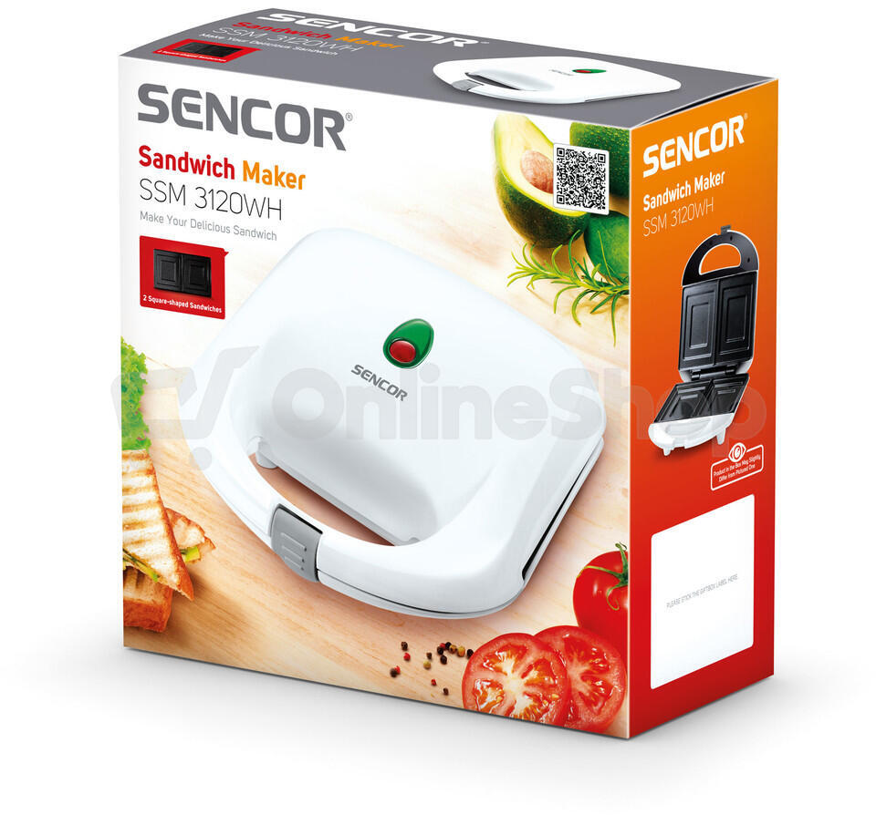 Sendvičovač Sencor SSM 3120WH