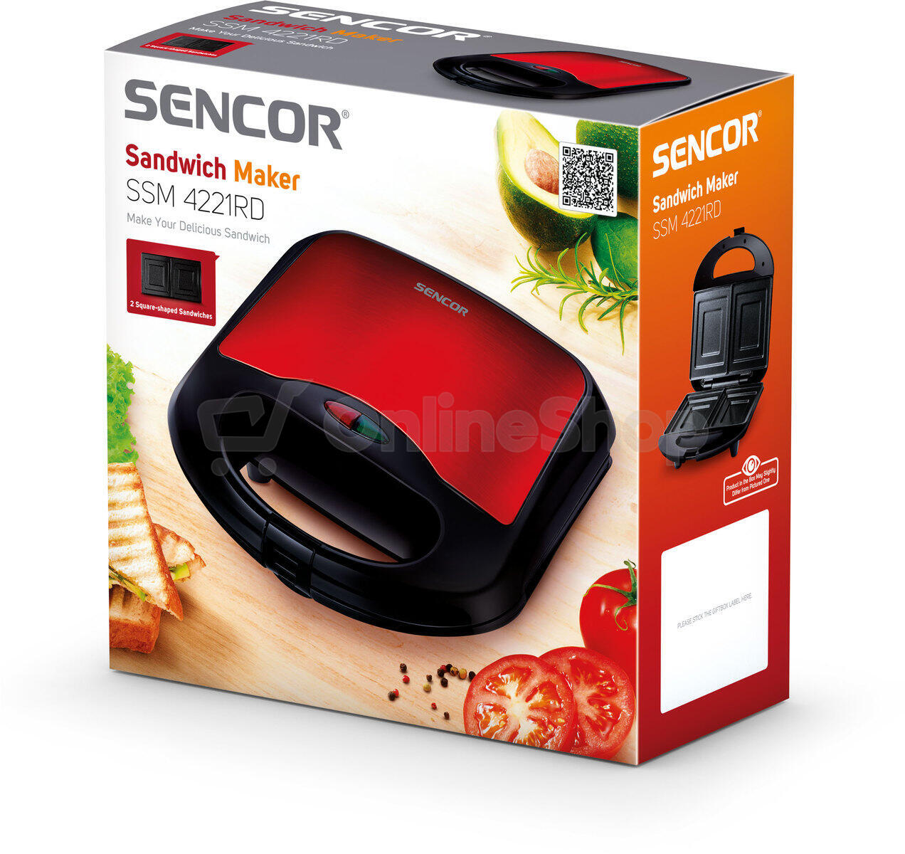 Sendvičovač Sencor SSM 4221RD