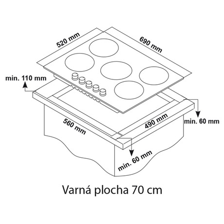 Plynová deska Guzzanti GZ 8206
