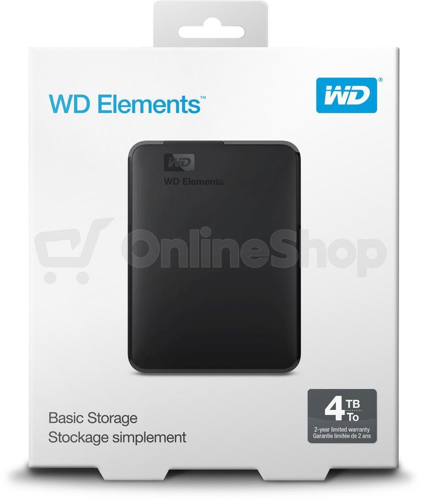 Western Digital WD Elements Portable / 4TB / HDD / Externí / 2.5" / Černá / 2R (WDBU6Y0040BBK-WESN)