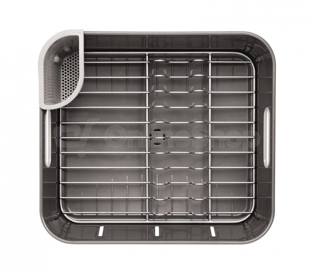 Odkapávač na nádobí Simplehuman – Compact, šedý plast KT1106