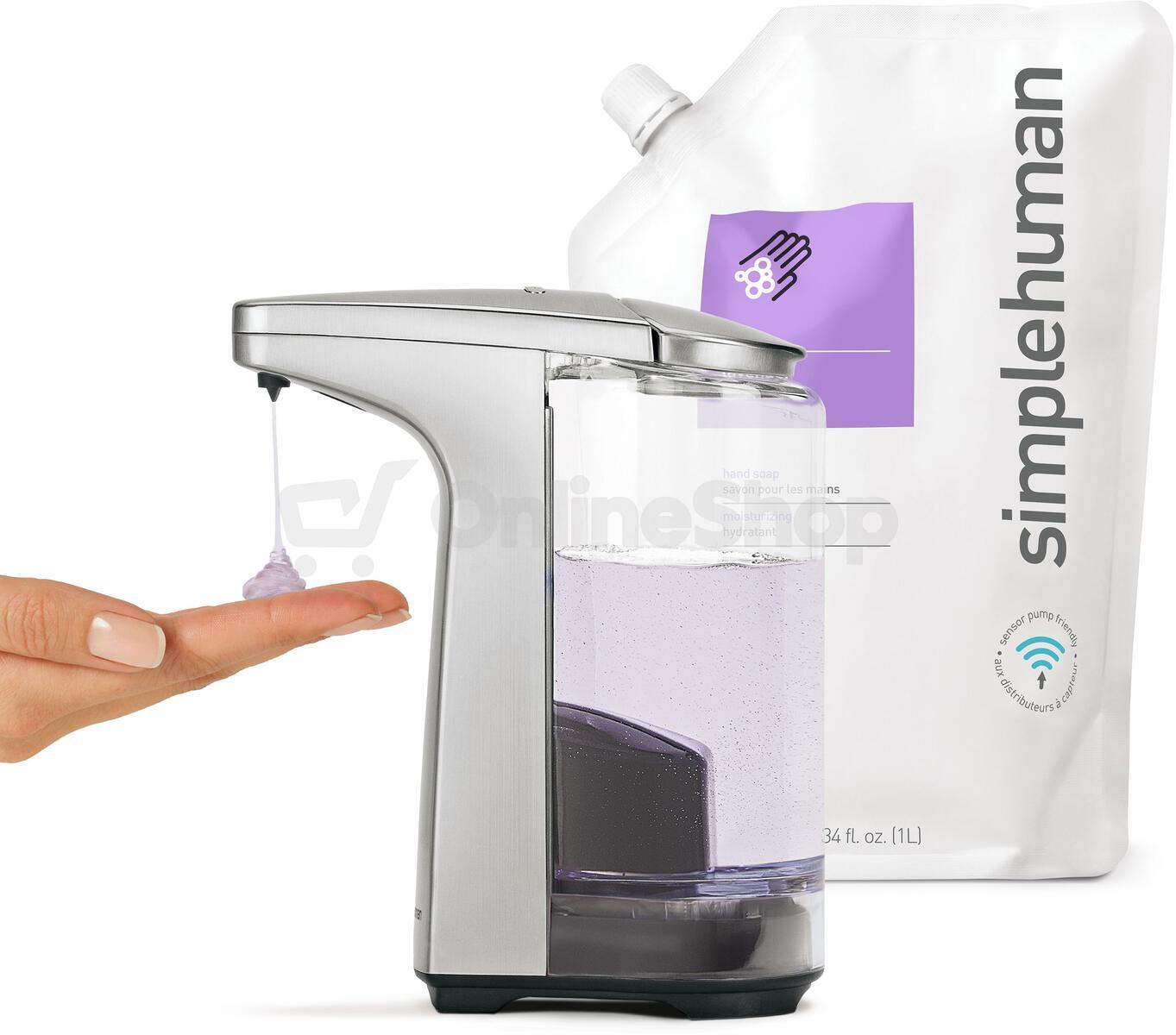 Bezdotykový dávkovač mýdla Simplehuman 237 ml, matný nikl, ST1023
