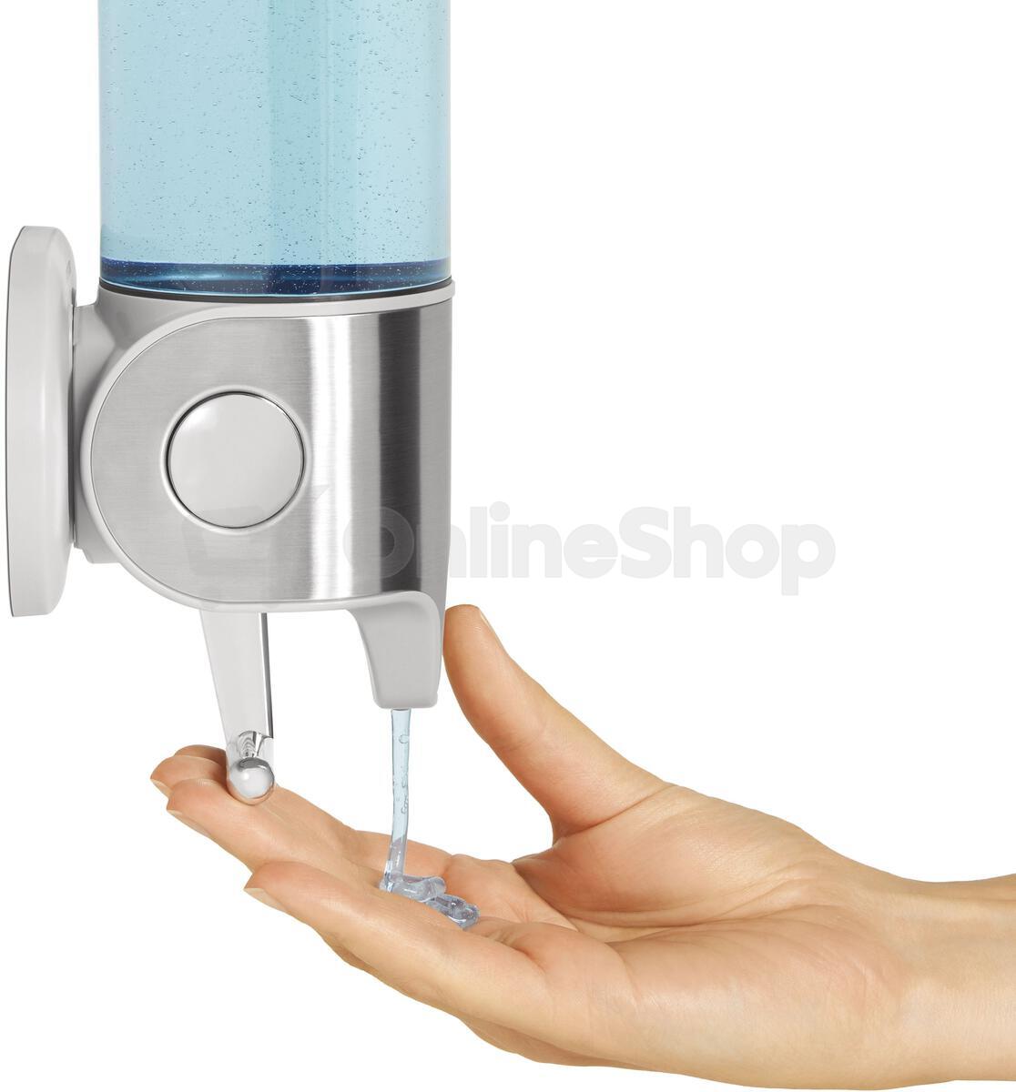 Dávkovač mýdla Simplehuman na zeď, nerez - 444ml BT1034
