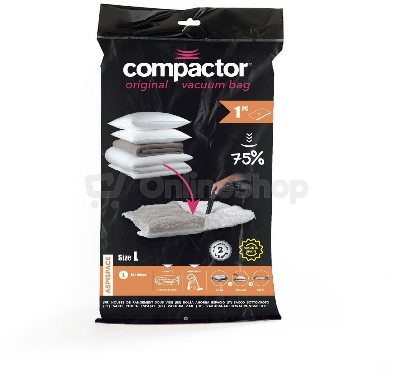 Vakuový úložný pytel Compactor Bag Aspispace L 120 litrů, 80 x 100 cm