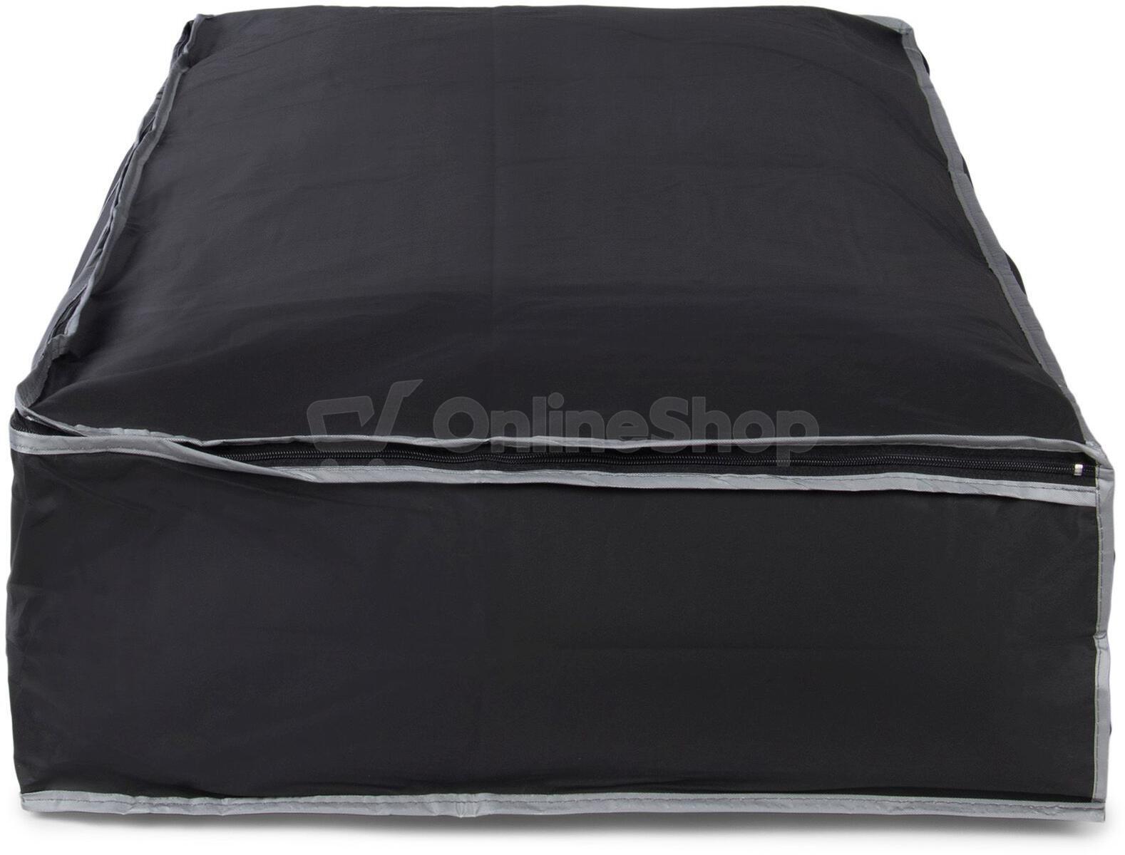 Textilní úložný box na oblečení pod postel Compactor URBAN 95 x 45 x18 cm – černý