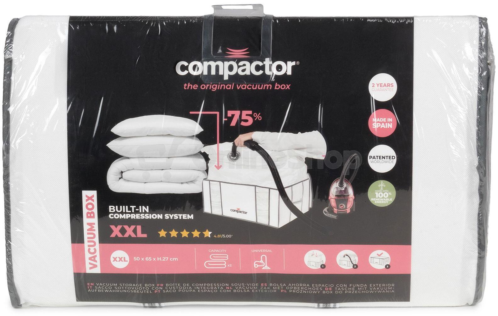 COMPACTOR Housse De Rangement Sous Vide XXL 210 L Maison