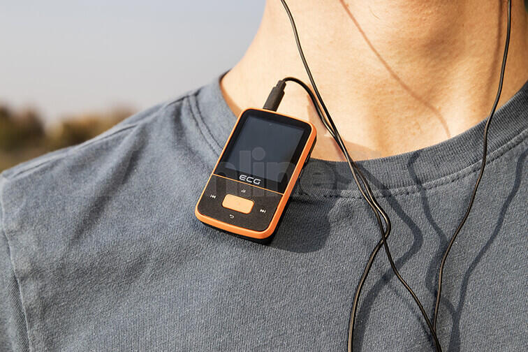 MP4 přehrávač ECG PMP 30 8GB, černo/oranžový