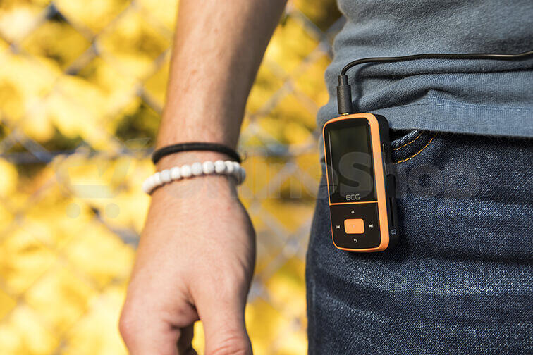MP4 přehrávač ECG PMP 30 8GB, černo/oranžový