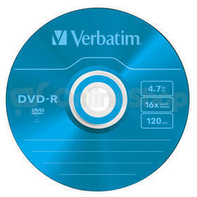 VERBATIM DVD-R 4,7GB/ 16x/ slim colour/ 5pack (43557)