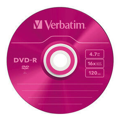 VERBATIM DVD-R 4,7GB/ 16x/ slim colour/ 5pack (foto 3)