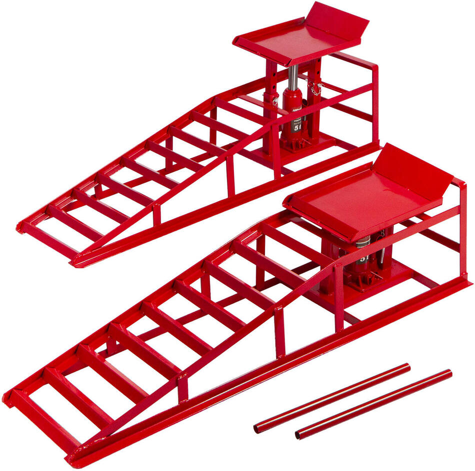 Nájezdové rampy s hydraulickým zvedákem, pár - 2 t - AH019333 AHProfi