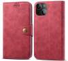 Lenuo Leather flipové pouzdro pro iPhone 13 Mini, červená