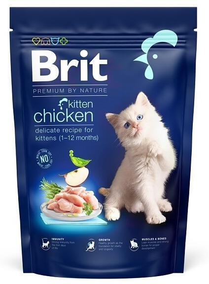 Granule pro kočky Brit Premium by Nature Kitten Chicken, 1,5kg
