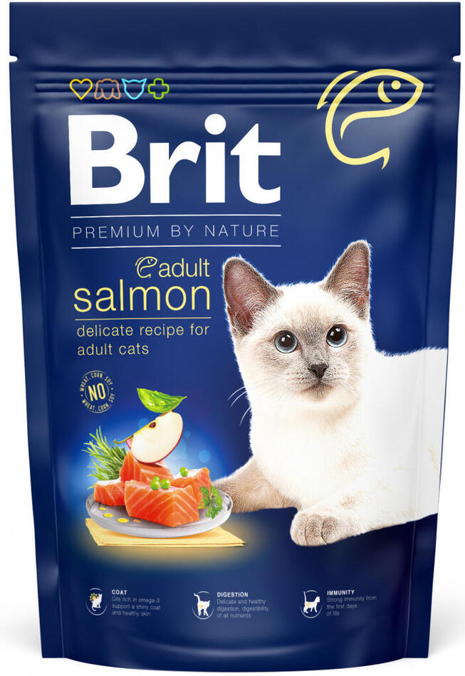 Brit Premium Cat by Nature Adult Salmon 1,5kg