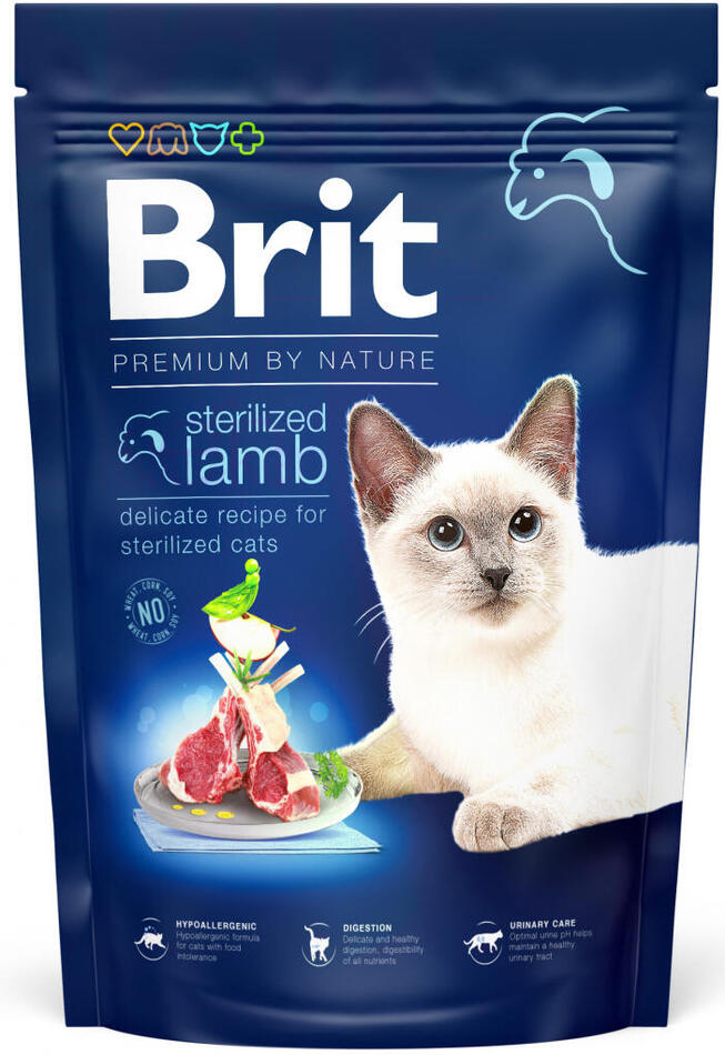 Brit Premium Cat by Nature Sterilized Lamb 1,5kg
