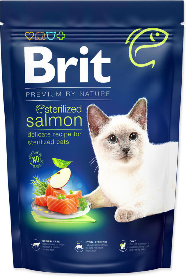 Brit Premium Cat by Nature Sterilized Salmon 1,5kg