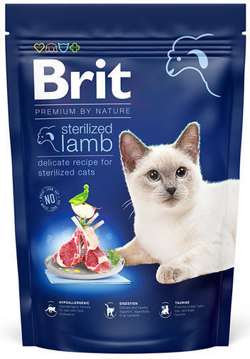 Brit Premium Cat by Nature Sterilized Lamb 800g