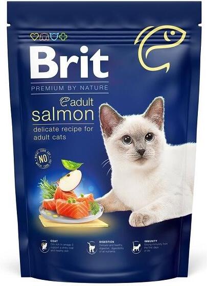Granule pro kočky Brit Premium by Nature Adult Salmon, 0,8 kg