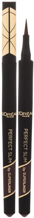 Oční linka L'Oréal Paris Super Liner Perfect Slim, 0,28 ml, odstín 03 Brown (Waterproof)