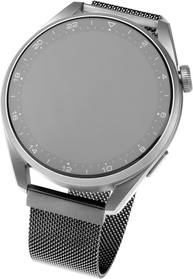 Síťovaný nerezový řemínek FIXED Mesh Strap s Quick Release 22mm pro smartwatch, černý