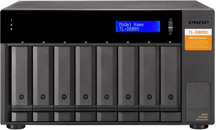 QNAP TL-D800S - úložná jednotka JBOD SATA (8x SATA), desktop