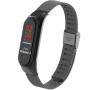 Deveroux - Ocelový milánský řemínek pro MiBand 3/4, easy click - Černý (DEV0001)