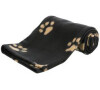 Deka pro psy BEANY černá a hněd tlapky 100x70cm TR
