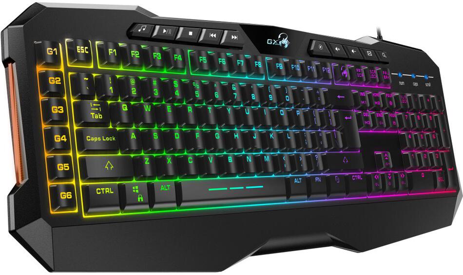 GENIUS GX GAMING Scorpion K11 Pro/ drátová/ podsvícená/ USB/ černá/ CZ+SK layout (31310007402)