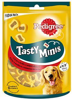 Pedigree poch.Tasty Minis Chewy Slices hov,drůbež 155g