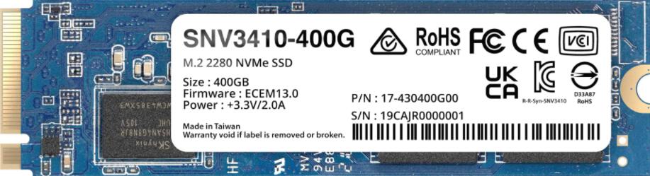 Synology SNV3410 / 400GB / SSD / M.2 NVMe/5R (SNV3410-400G)