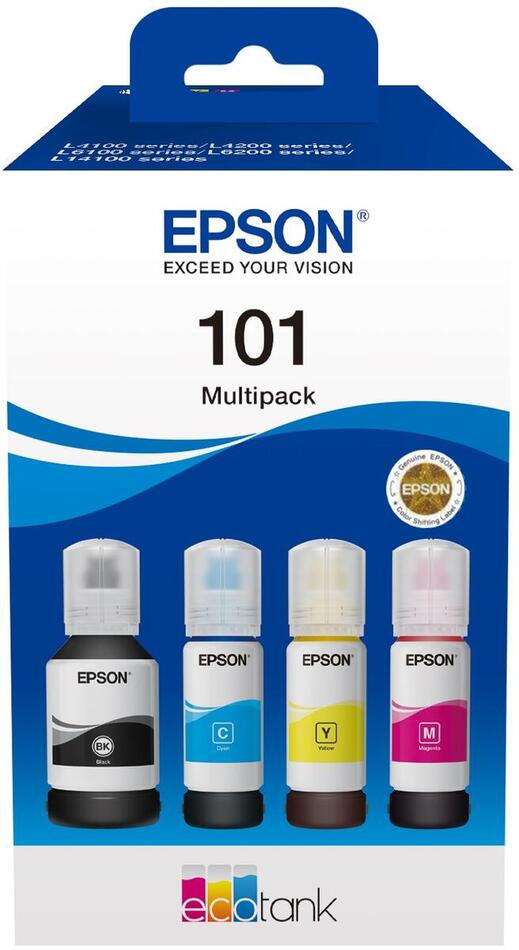 Epson 101 EcoTank 4-colour Multipack (C13T03V64A)