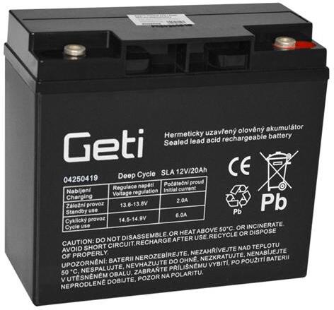 Baterie olověná 12V 20Ah GETI