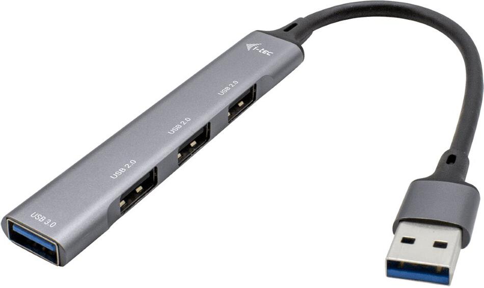 i-tec USB 3.0 HUB Metal 1x USB 3.0 + 3x USB 2.0 (U3HUBMETALMINI4)
