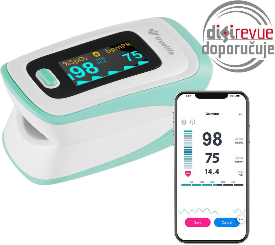Pulzní oxymetr TrueLife Oximeter X5 BT