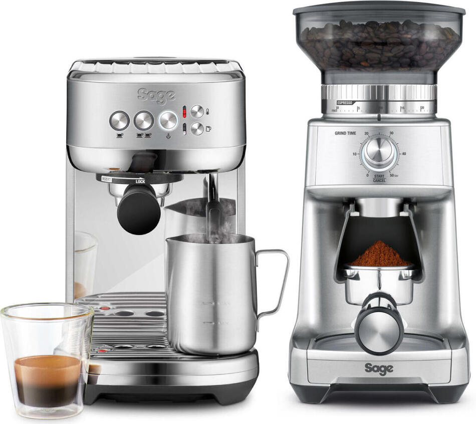 SET Kávovar Sage SES500BSS + Kávomlýnek SAGE BCG600SIL