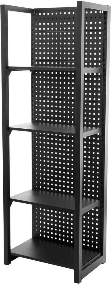 Kovový regál s děrovanou deskou, 680 x 458 x 2000 mm - TJA680 AHProfi